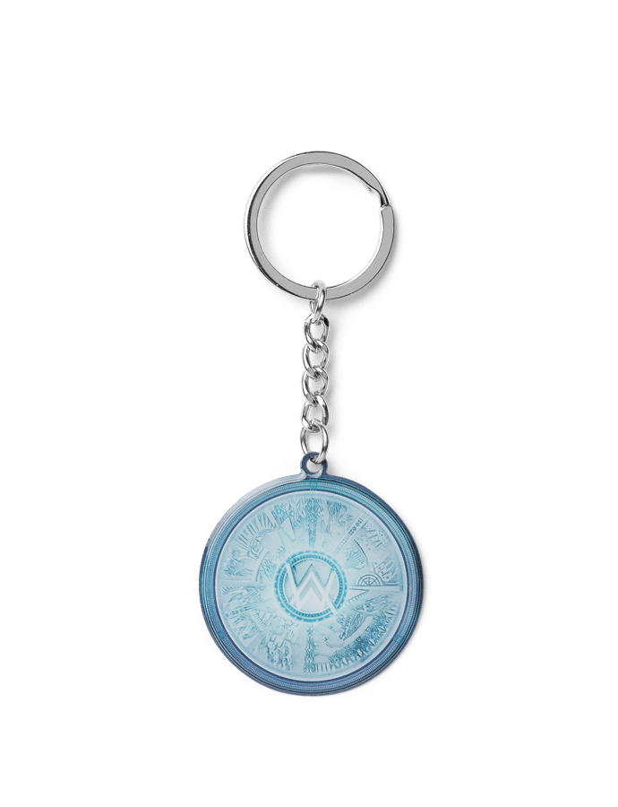 AW Key Chain Blue round ALAN WALKER STORE