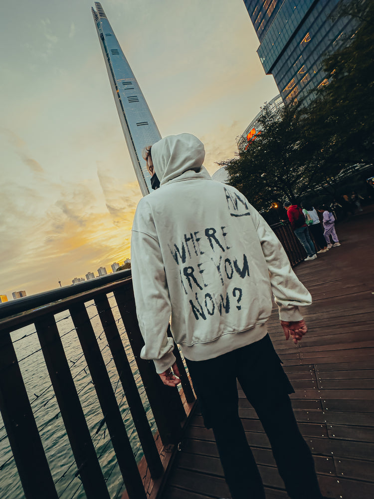 Faded Grafitti Hoodie (Off white)