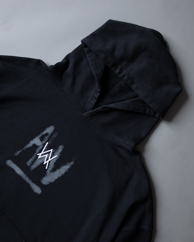 Faded Graffiti Hoodie (Black)