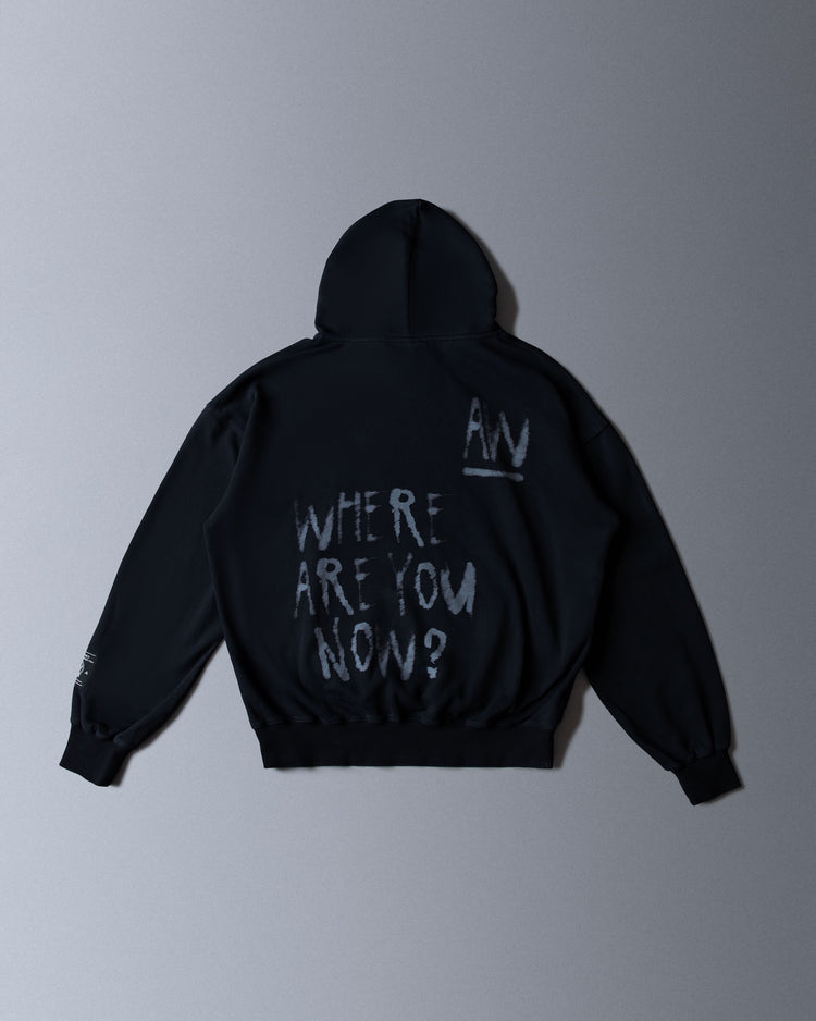 Faded Graffiti Hoodie (Black)