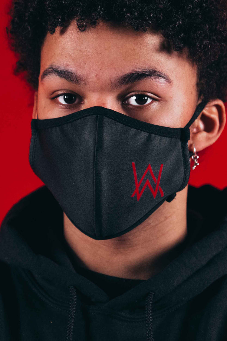 AW - RED LOGO MASK Accessories FAKE A SMILE 